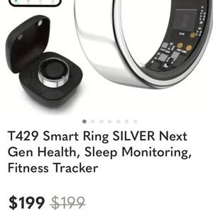 T429 Smart Ring Silver - Health & Fitness Tracker